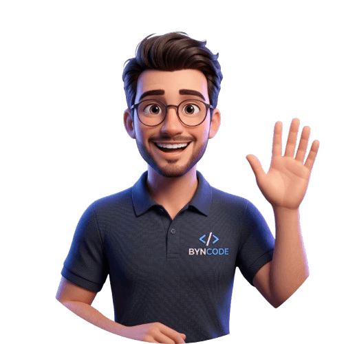 Avatar da equipe Byncode acenando